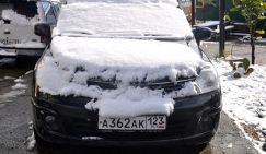 В Сочи с гор спустилась зима